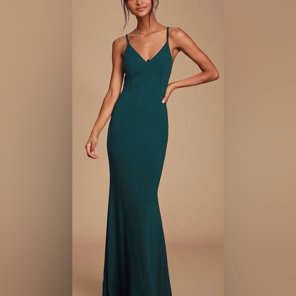 Lulus Dresses & Skirts - Maxi Dress / Long green dress / Mermaid dress